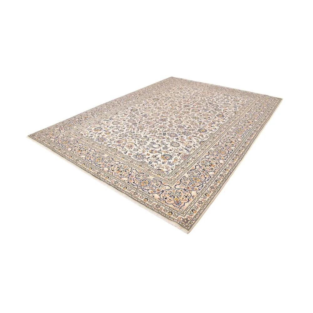 Persisk teppe - Keshan - 380 x 271 cm - lys beige
