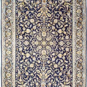Persisk teppe - Keshan - 380 x 288 cm - blå