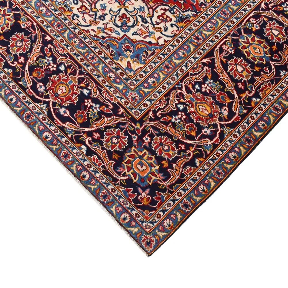 Persisk teppe - Keshan - 381 x 292 cm - mørkeblå