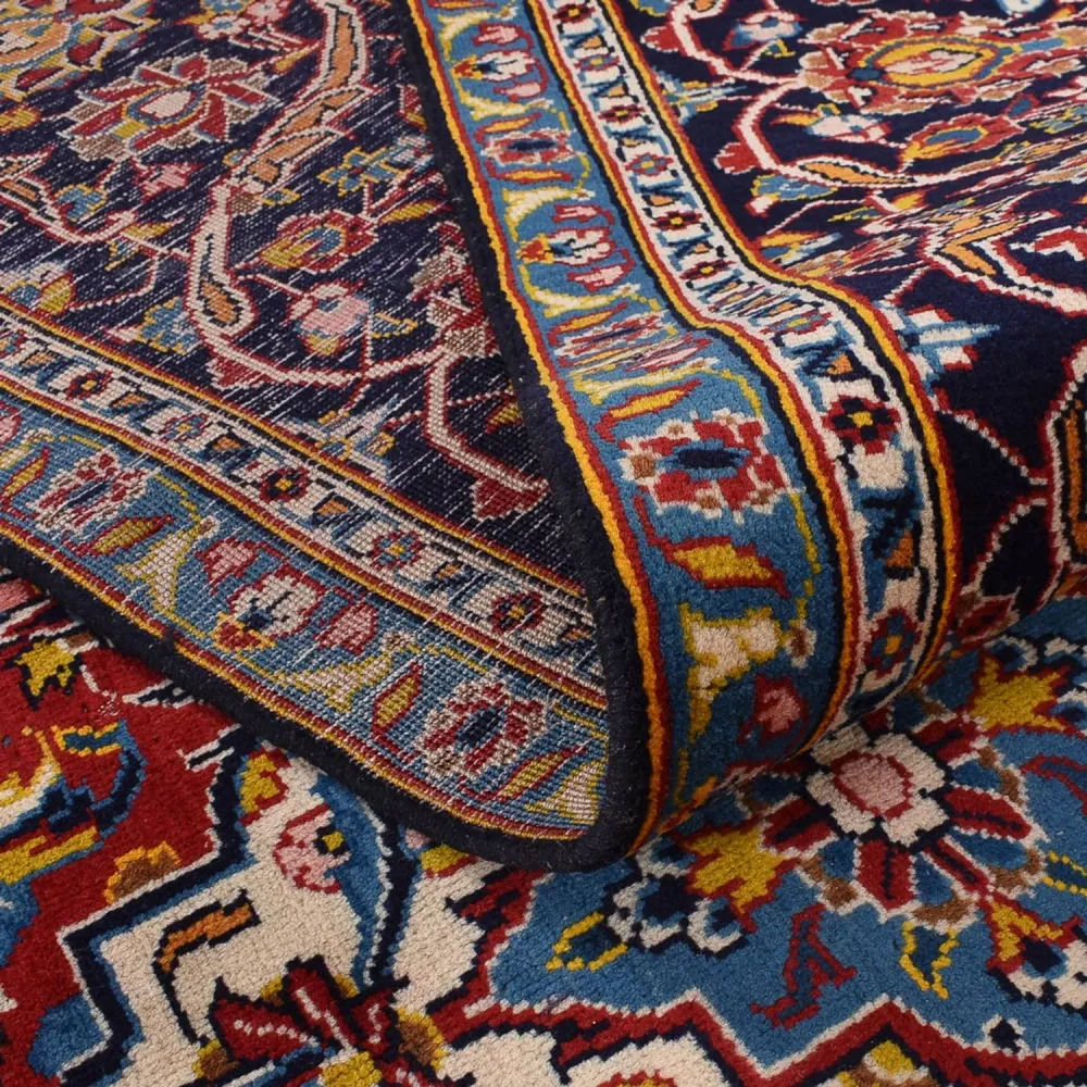 Persisk teppe - Keshan - 381 x 292 cm - mørkeblå