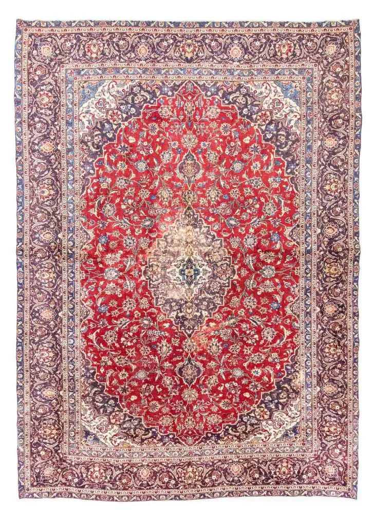 Persisk teppe - Keshan - 382 x 290 cm - rød