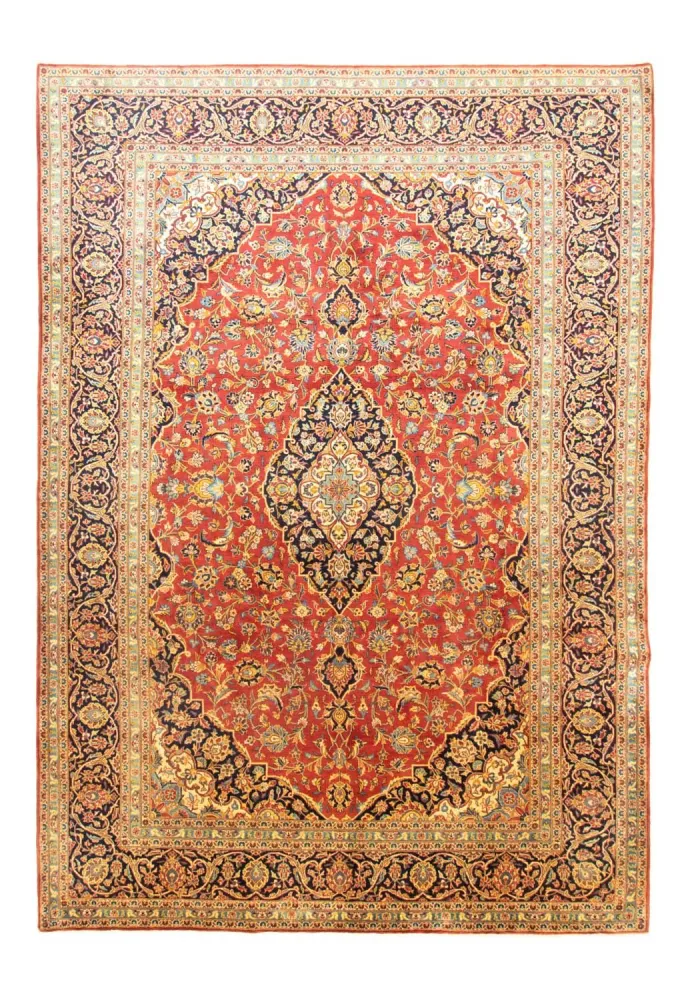 Persisk teppe - Keshan - 385 x 270 cm - oransje