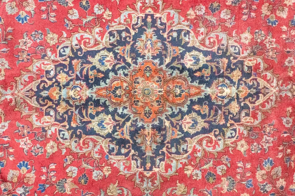 Persisk teppe - Keshan - 387 x 296 cm - rød