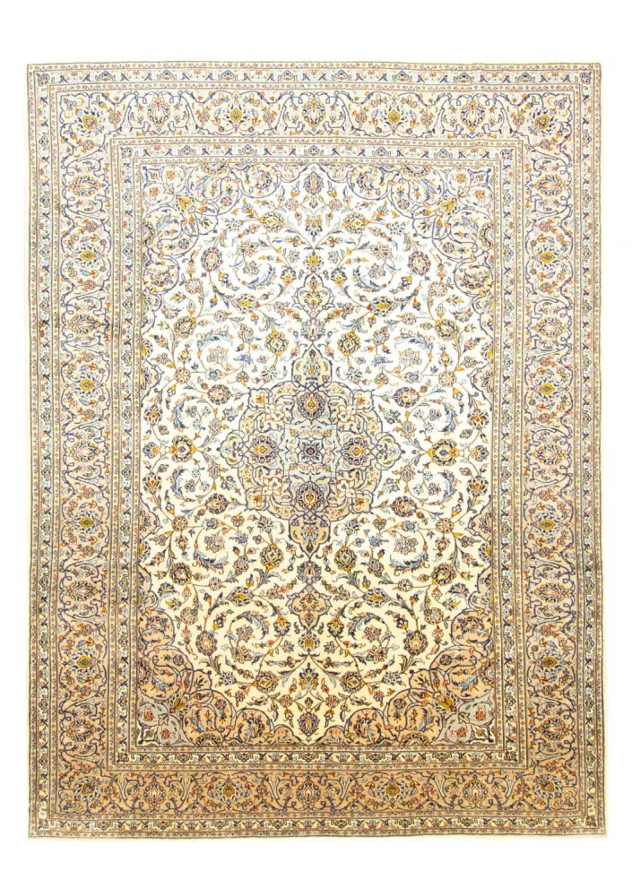 Persisk teppe - Keshan - 388 x 288 cm - beige