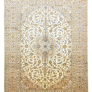 Persisk teppe - Keshan - 388 x 288 cm - beige
