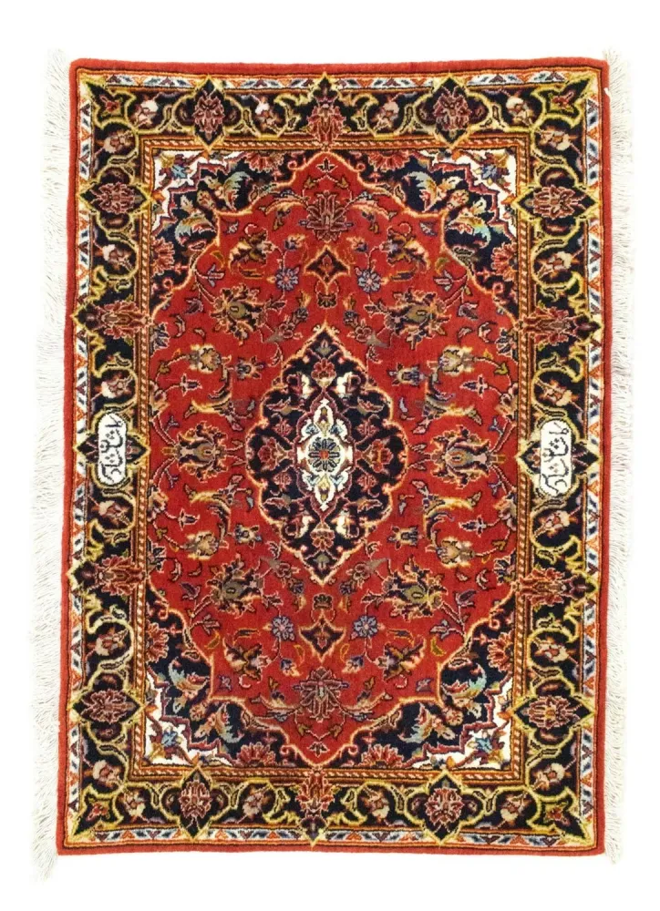 Persisk teppe - Keshan - 98 x 70 cm - rød