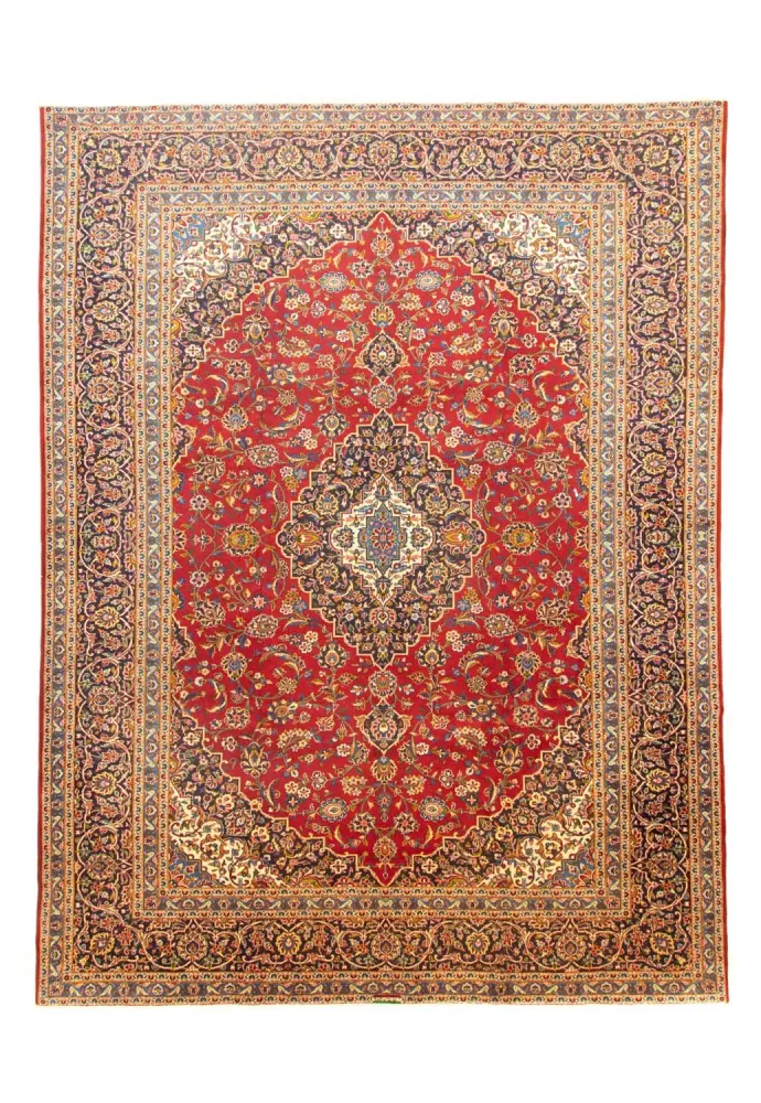 Persisk teppe - Keshan - 391 x 294 cm - rød