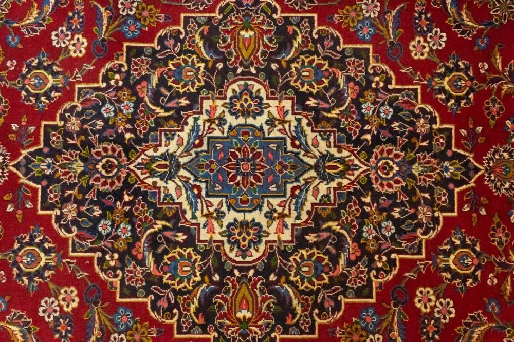 Persisk teppe - Keshan - 391 x 294 cm - rød