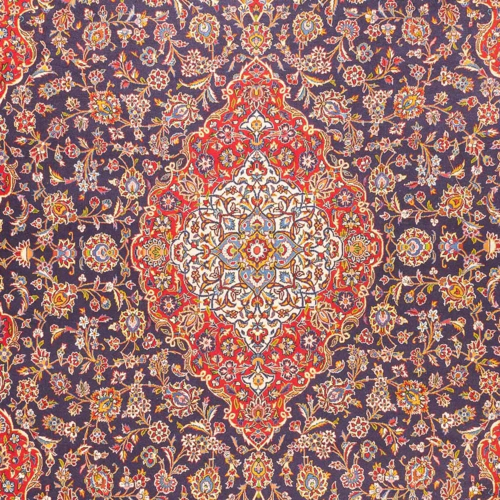 Persisk teppe - Keshan - 395 x 300 cm - mørkeblå