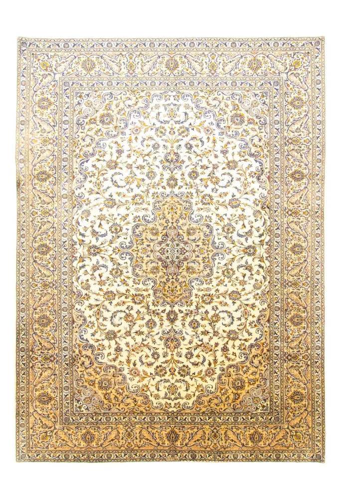 Persisk teppe - Keshan - 396 x 293 cm - beige