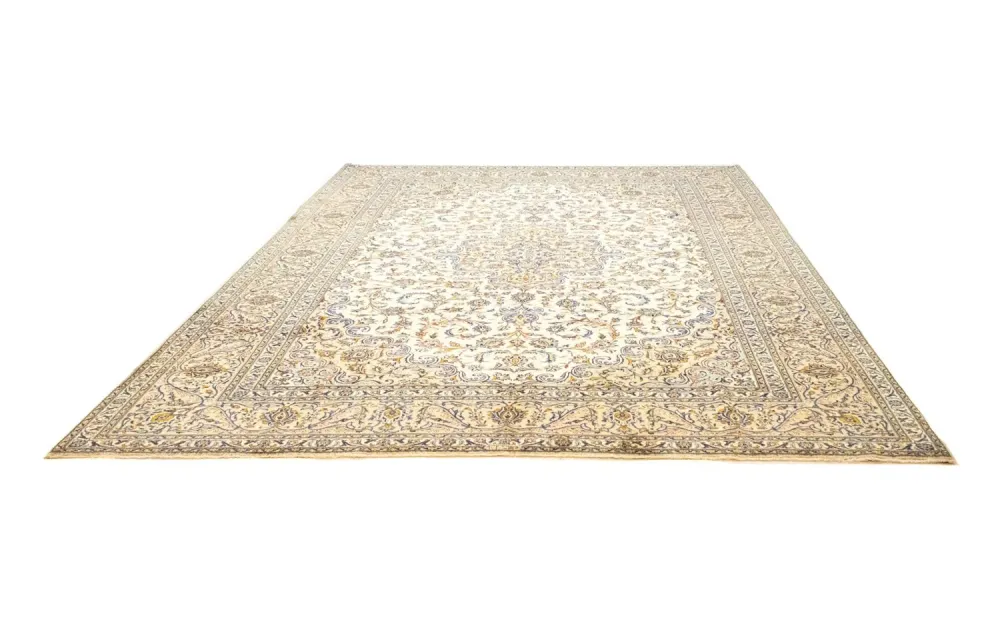 Persisk teppe - Keshan - 396 x 293 cm - beige