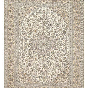 Persisk teppe - Keshan - 397 x 295 cm - sand