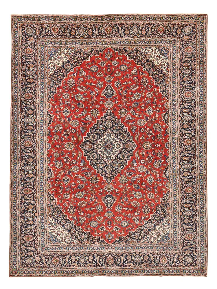 Persisk teppe - Keshan - 397 x 297 cm - rød