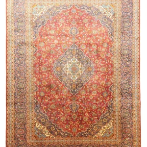 Persisk teppe - Keshan - 397 x 300 cm - oransje