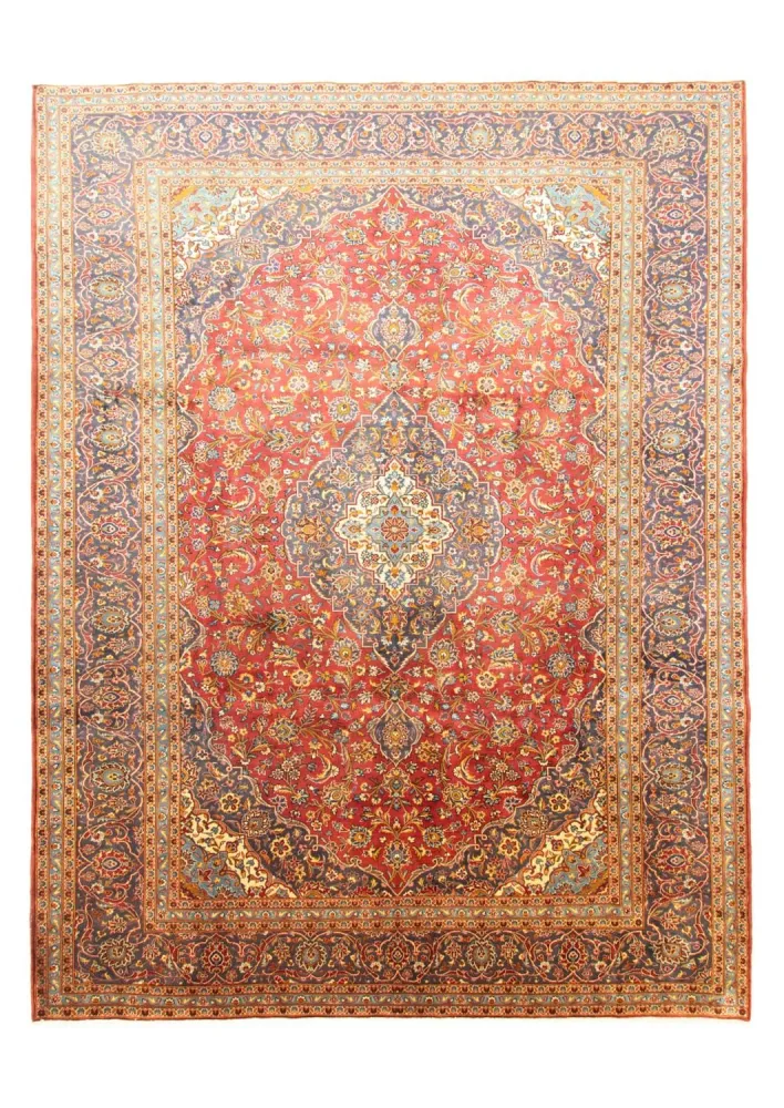 Persisk teppe - Keshan - 397 x 300 cm - oransje