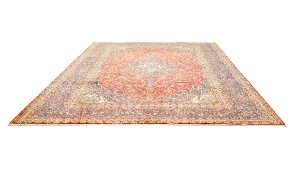 Persisk teppe - Keshan - 397 x 300 cm - oransje