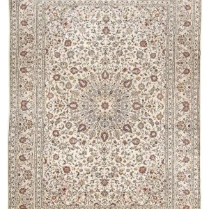 Persisk teppe - Keshan - 398 x 295 cm - beige