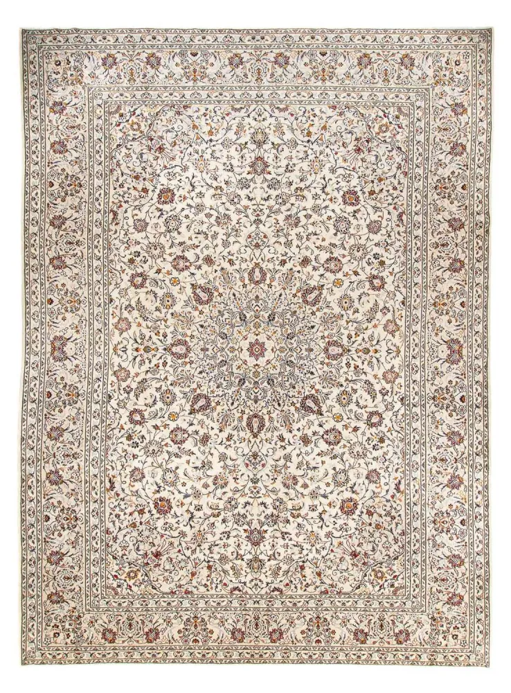 Persisk teppe - Keshan - 398 x 295 cm - beige