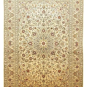 Persisk teppe - Keshan - 398 x 295 cm - brun
