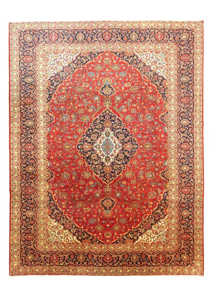 Persisk teppe - Keshan - 398 x 298 cm - rød