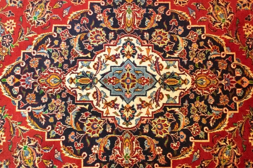 Persisk teppe - Keshan - 398 x 298 cm - rød