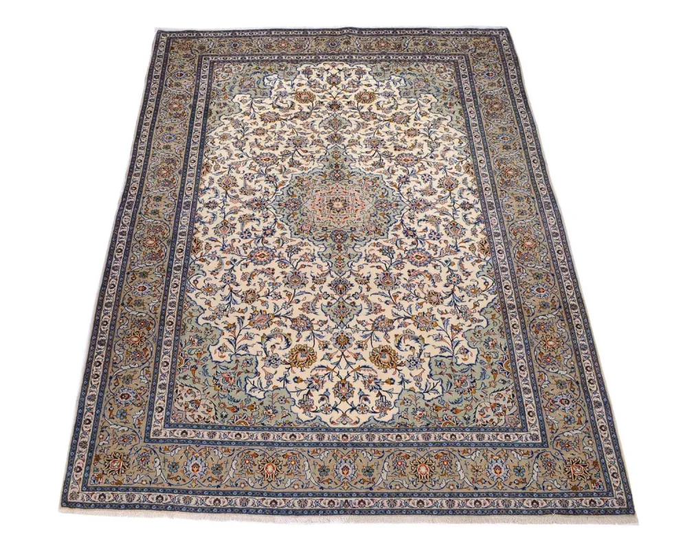 Persisk teppe - Keshan - 398 x 300 cm - beige