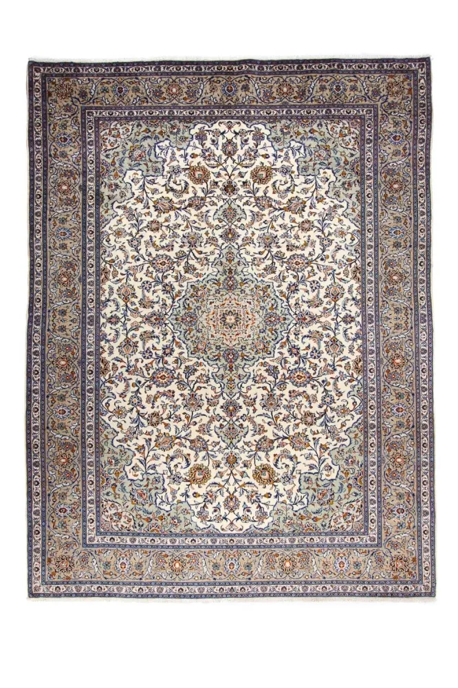 Persisk teppe - Keshan - 398 x 300 cm - beige