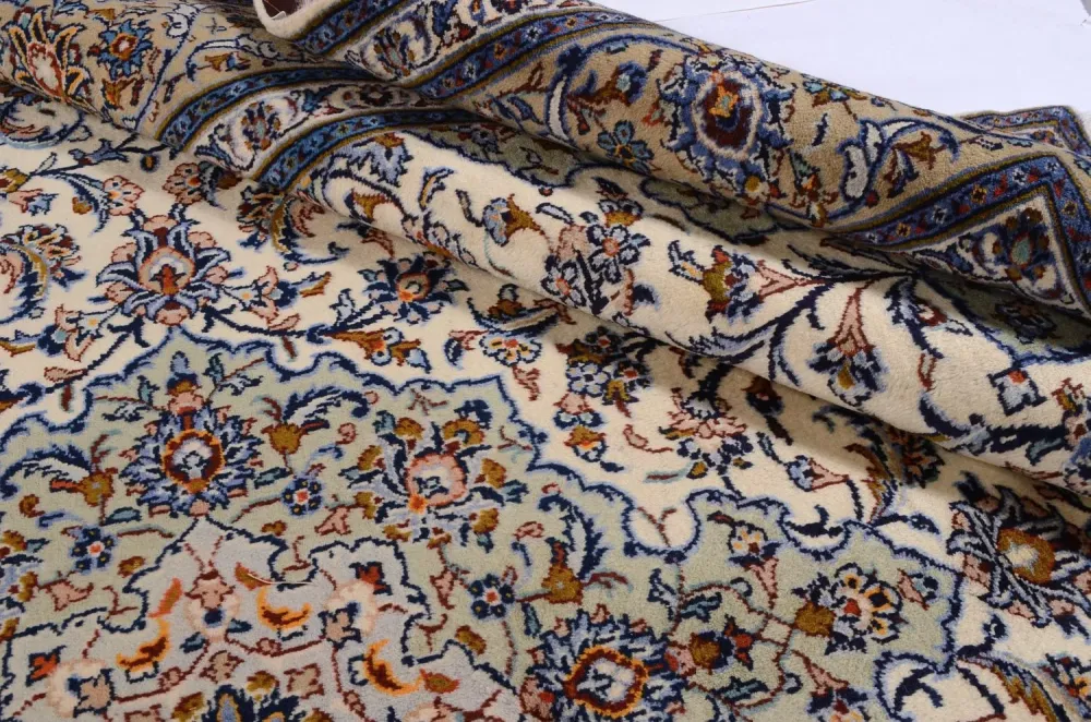Persisk teppe - Keshan - 398 x 300 cm - beige