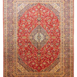 Persisk teppe - Keshan - 400 x 295 cm - rød