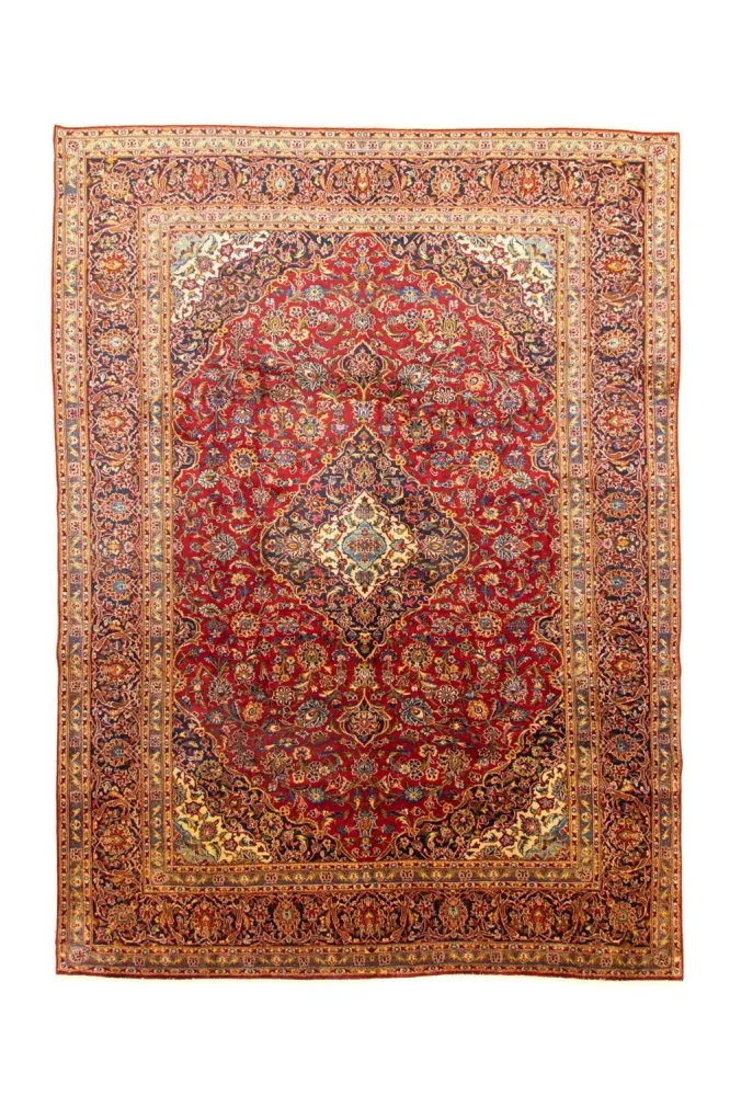 Persisk teppe - Keshan - 401 x 294 cm - rød