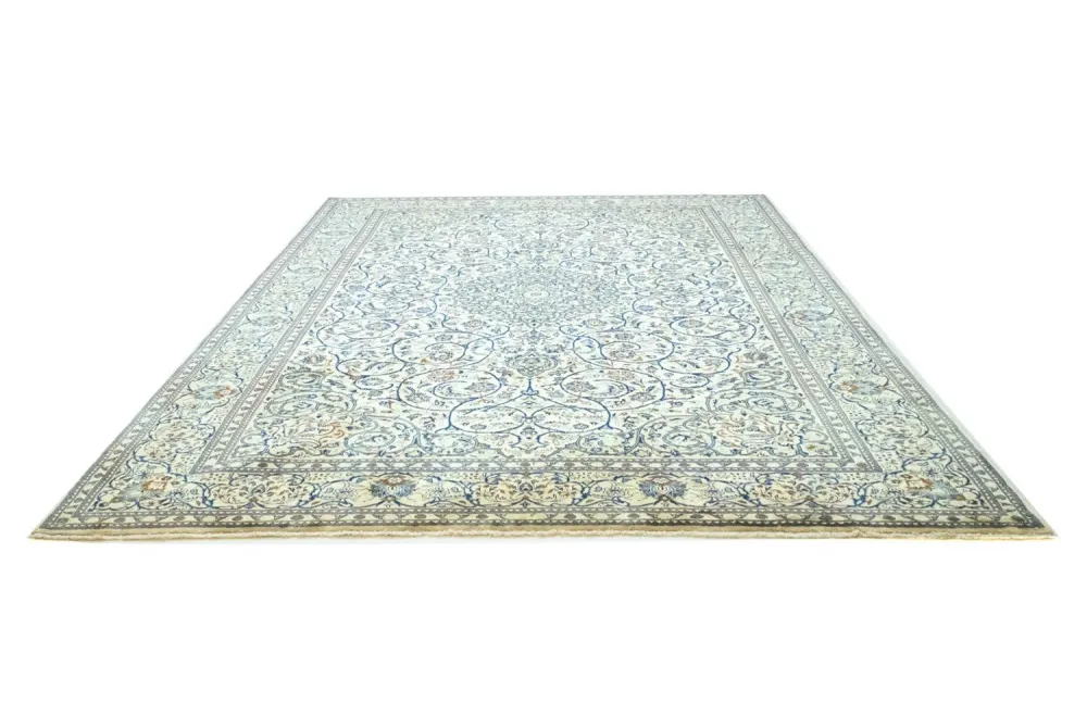 Persisk teppe - Keshan - 402 x 281 cm - beige