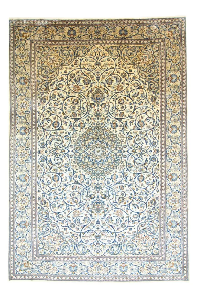 Persisk teppe - Keshan - 402 x 281 cm - beige