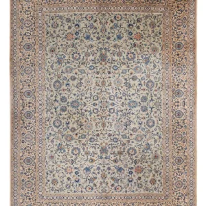 Persisk teppe - Keshan - 403 x 303 cm - beige