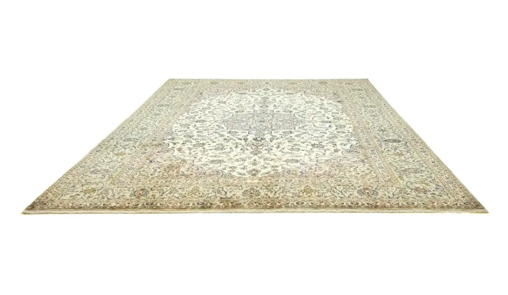 Persisk teppe - Keshan - 404 x 292 cm - beige