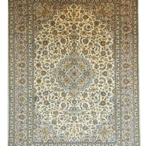 Persisk teppe - Keshan - 405 x 294 cm - beige