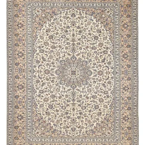 Persisk teppe - Keshan - 405 x 295 cm - mørk beige
