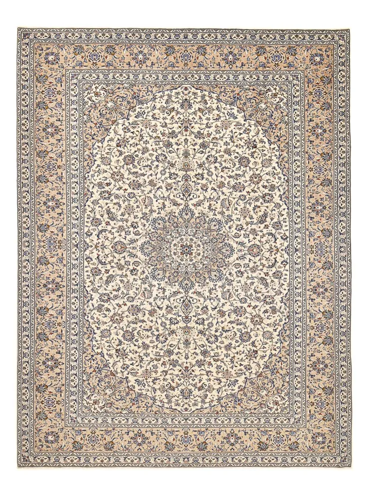 Persisk teppe - Keshan - 405 x 295 cm - mørk beige