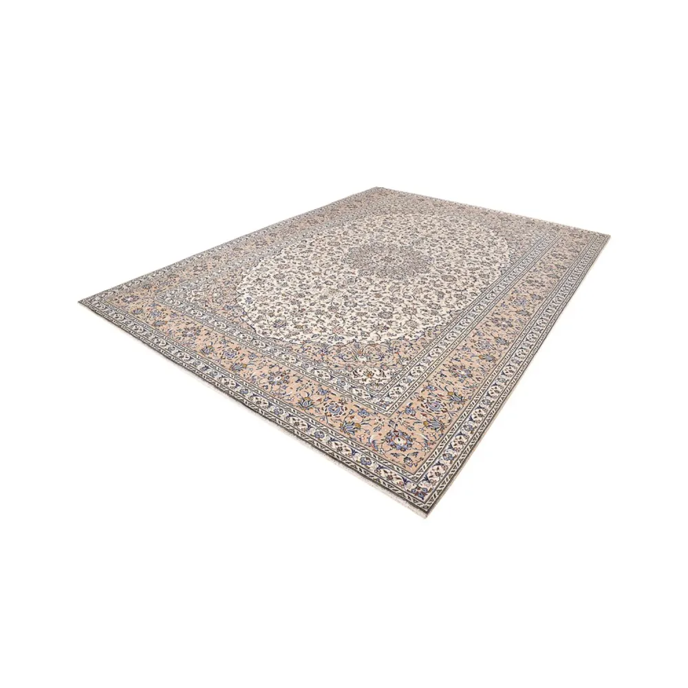Persisk teppe - Keshan - 405 x 295 cm - mørk beige