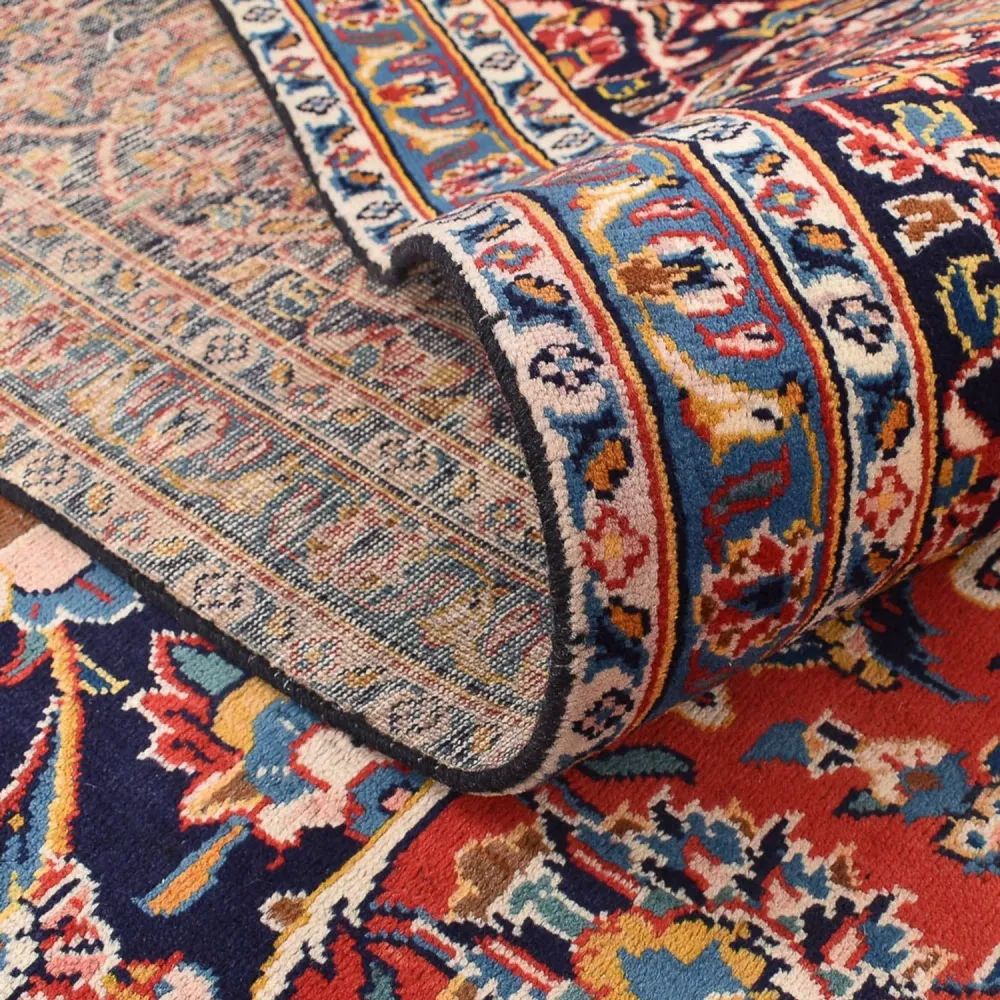 Persisk teppe - Keshan - 405 x 300 cm - mørkeblå