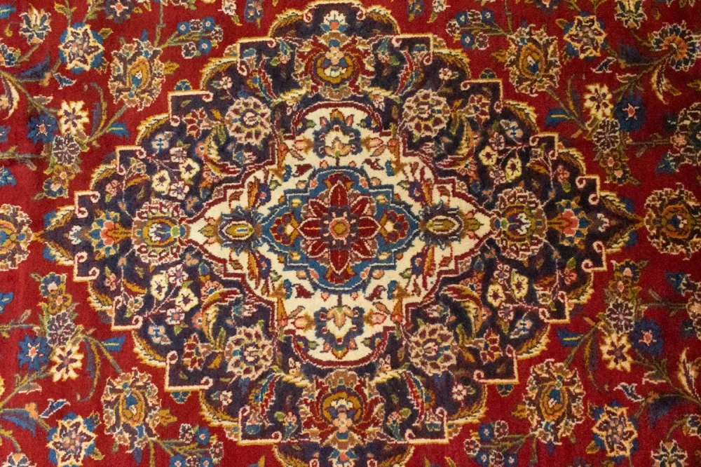 Persisk teppe - Keshan - 406 x 307 cm - oransje