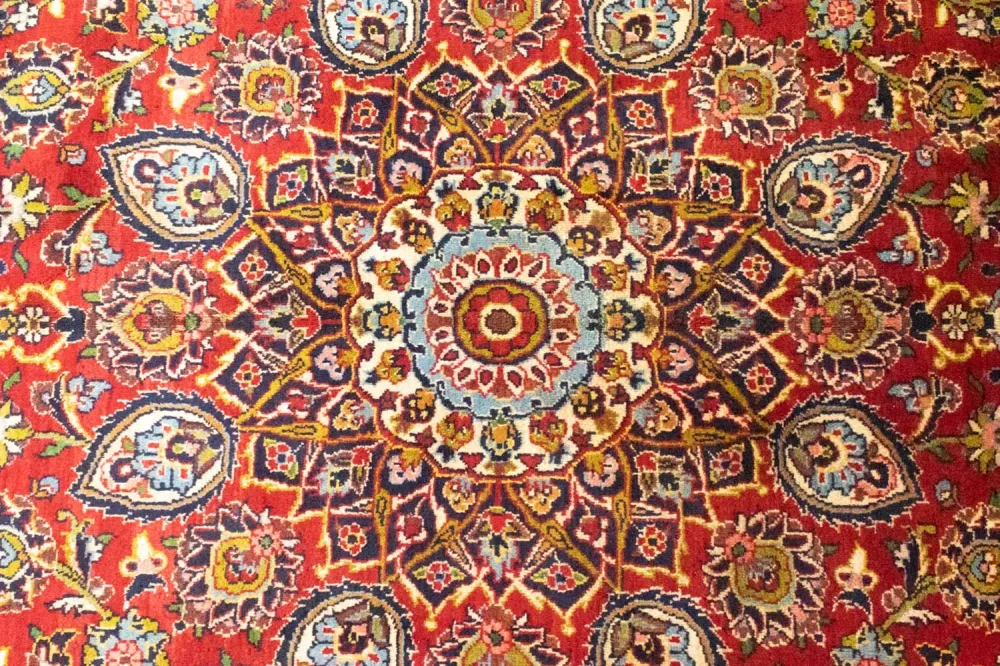Persisk teppe - Keshan - 407 x 292 cm - rød