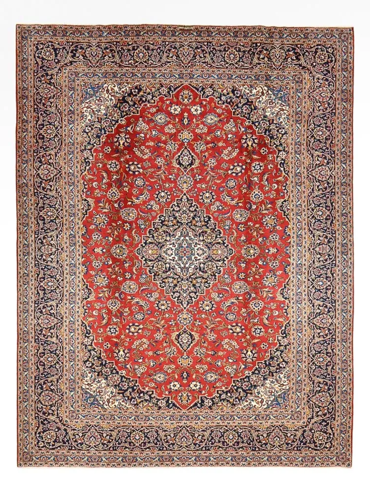Persisk teppe - Keshan - 409 x 301 cm - rød