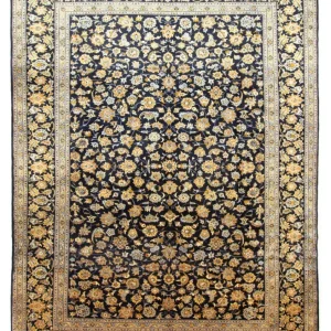 Persisk teppe - Keshan - 410 x 311 cm - blå