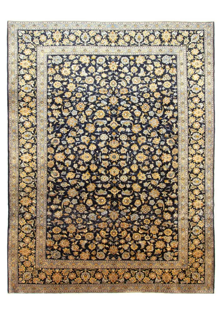 Persisk teppe - Keshan - 410 x 311 cm - blå
