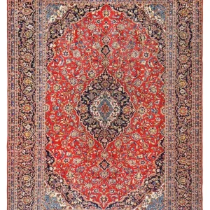 Persisk teppe - Keshan - 411 x 293 cm - rød