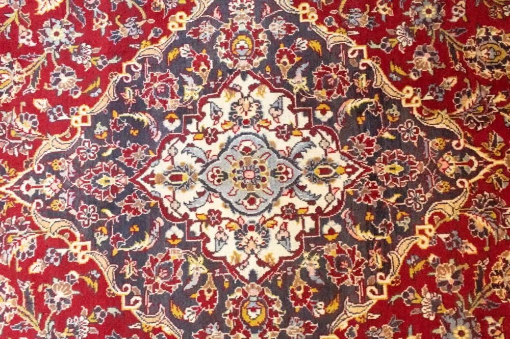 Persisk teppe - Keshan - 412 x 300 cm - rød