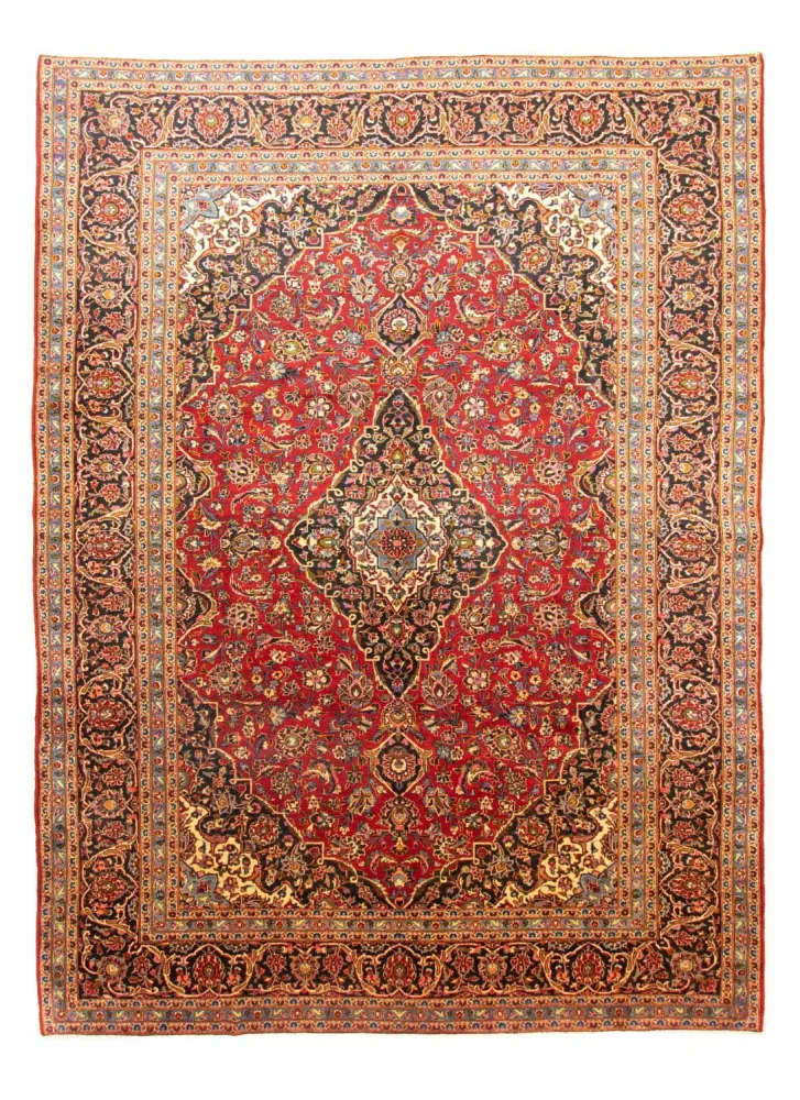 Persisk teppe - Keshan - 415 x 298 cm - rød