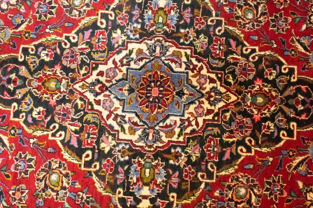 Persisk teppe - Keshan - 415 x 298 cm - rød