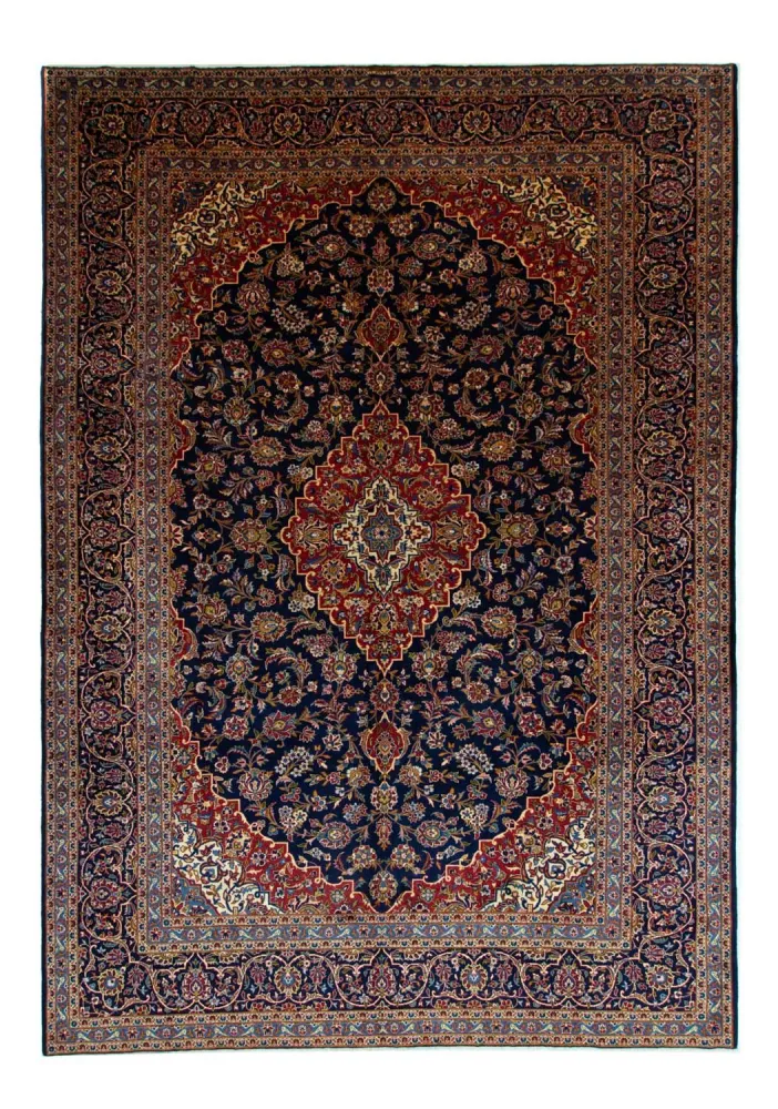 Persisk teppe - Keshan - 419 x 298 cm - blå