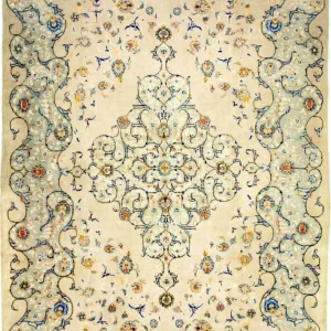 Persisk teppe - Keshan - 420 x 290 cm - beige